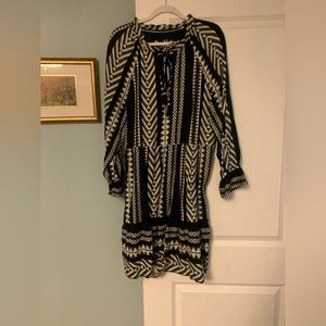 Maeve from Anthropologie. Size large boho black and white dress.  I